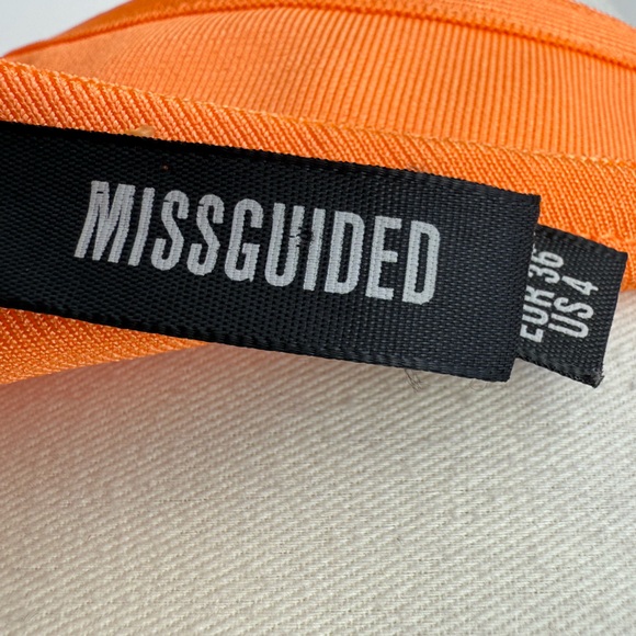 Missguided+ Orange bandage One-Shoulder Bodycon Dress Size 4 - Picture 5 of 11